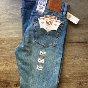 Levi's 501 Skinny Jeans NEW Sold at Anthropologie
